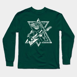 Lizard Wizard Guitar Fan Art Long Sleeve T-Shirt